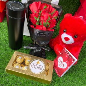 Valentine ladies preserverd flowers lovers set